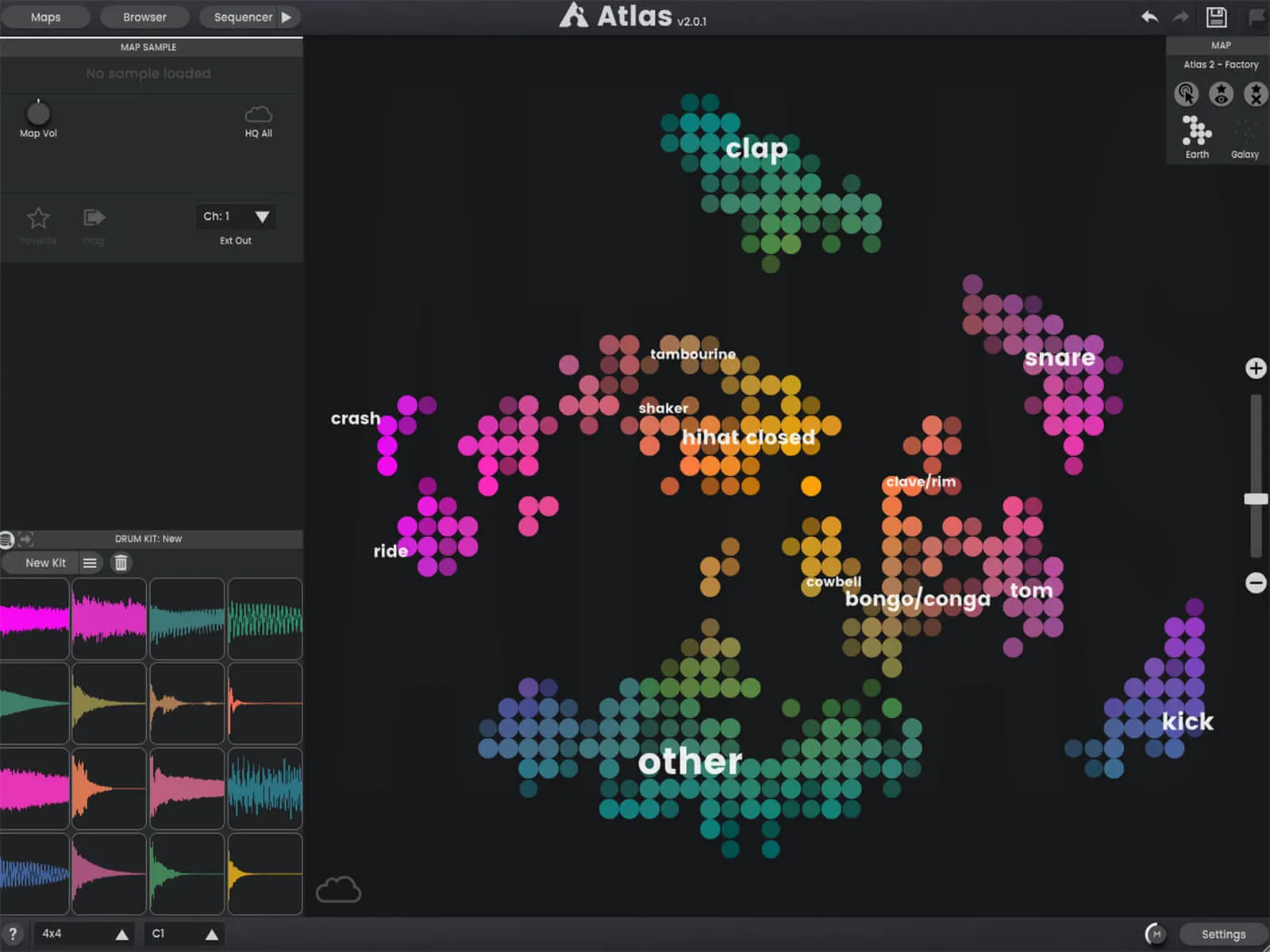 atlas ai sample library organization