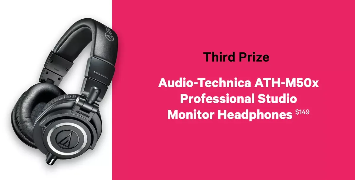 third prize audio-technica professional studio