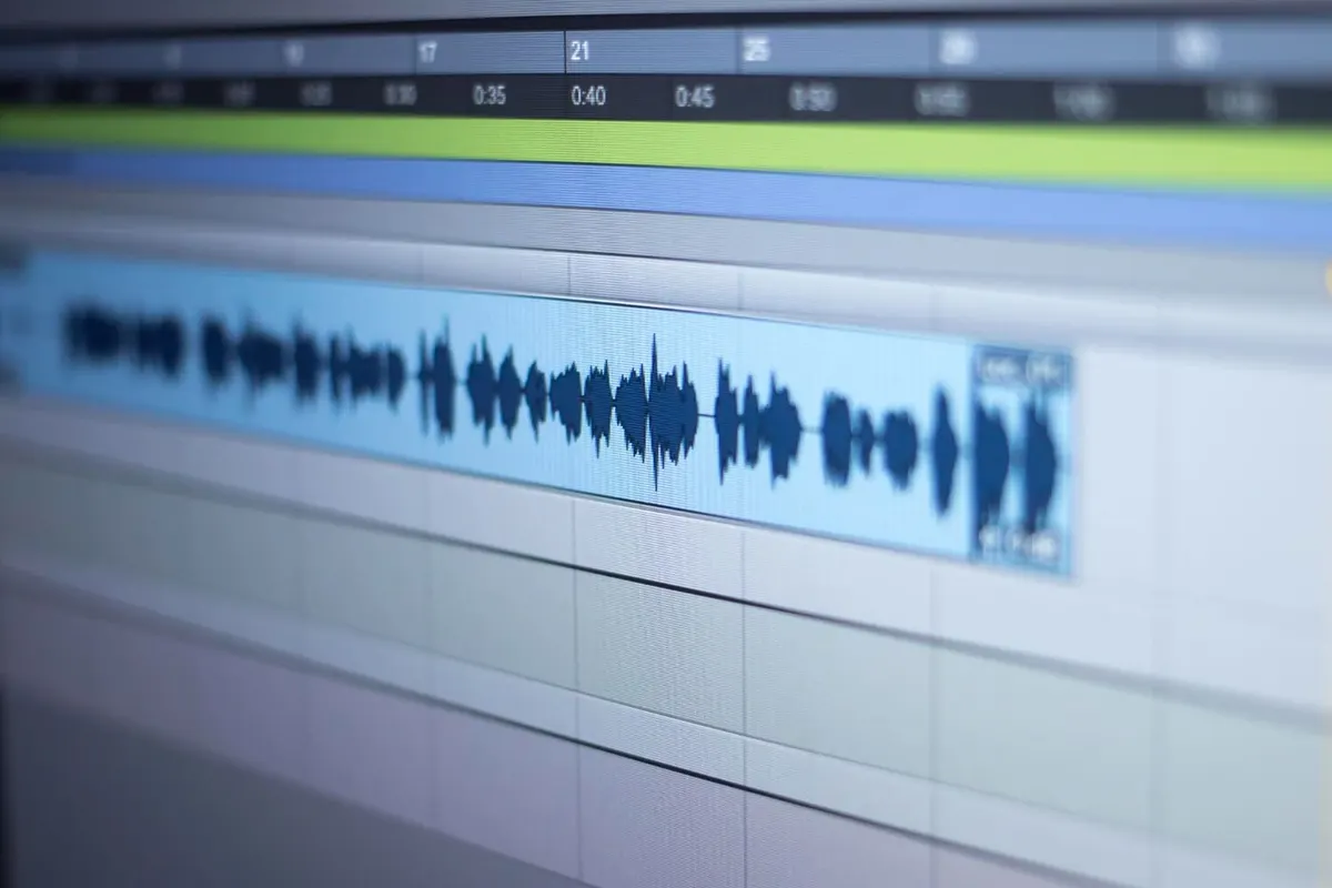 screen with music tracks