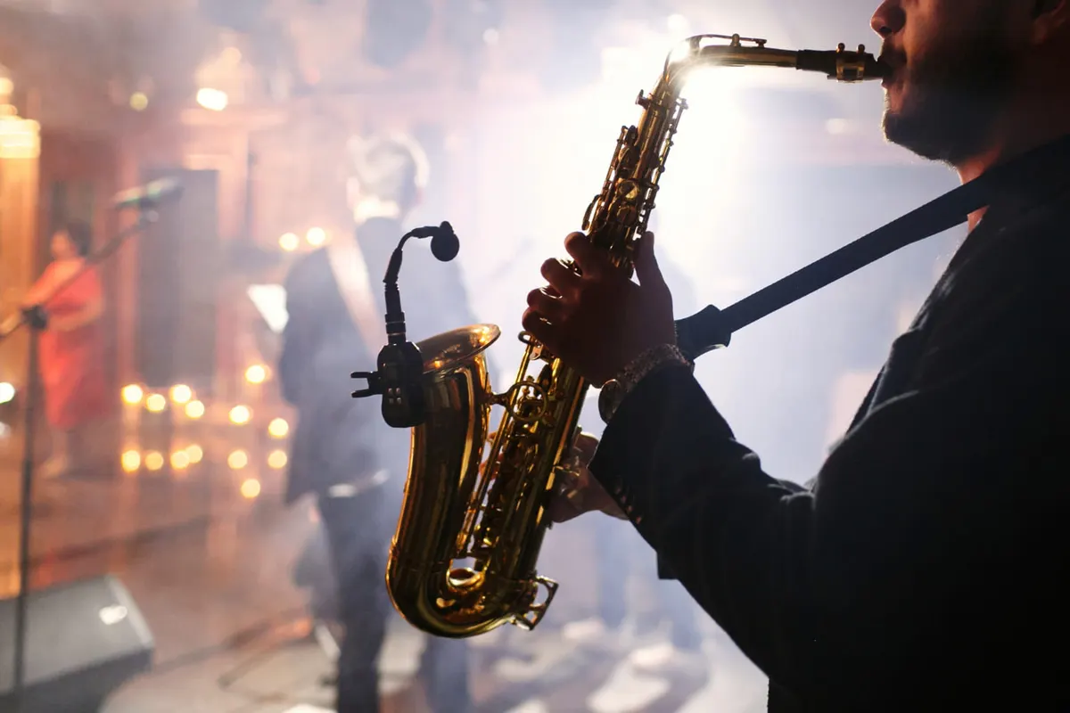 A-man-is-playing-the-saxophone.