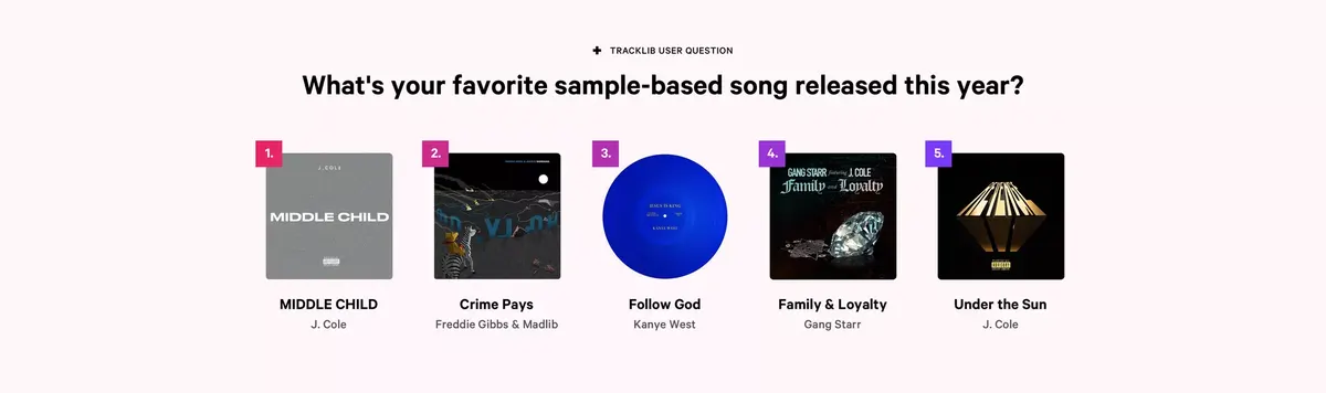 Sample-based songs 2018