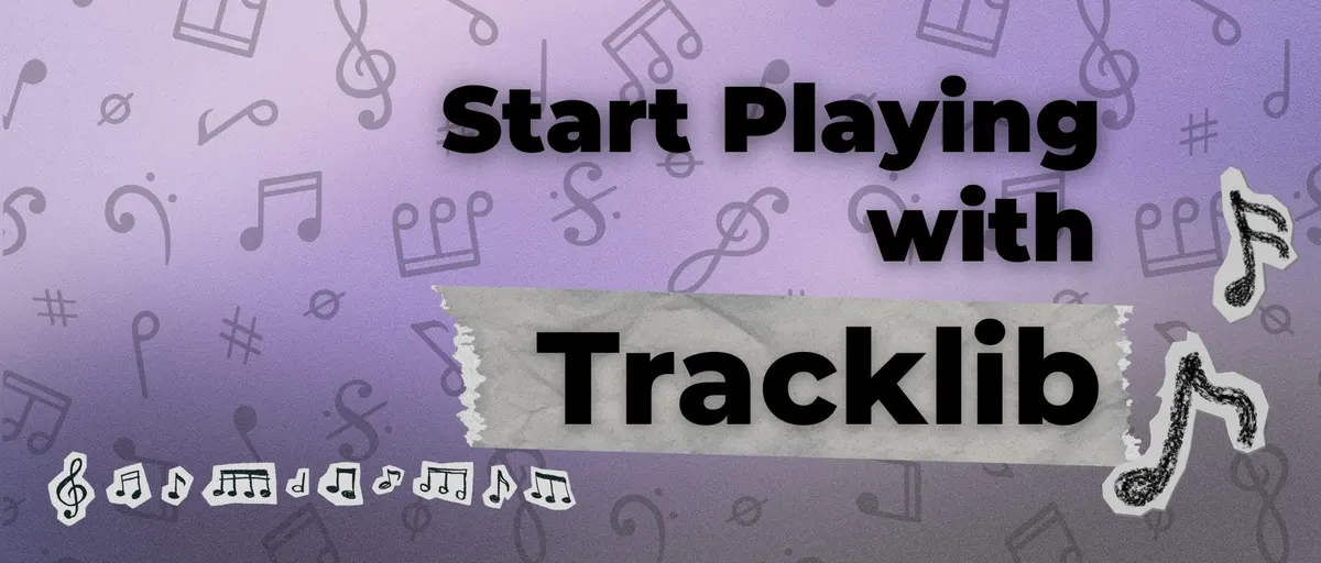 Music symbols pattern Tracklib banner