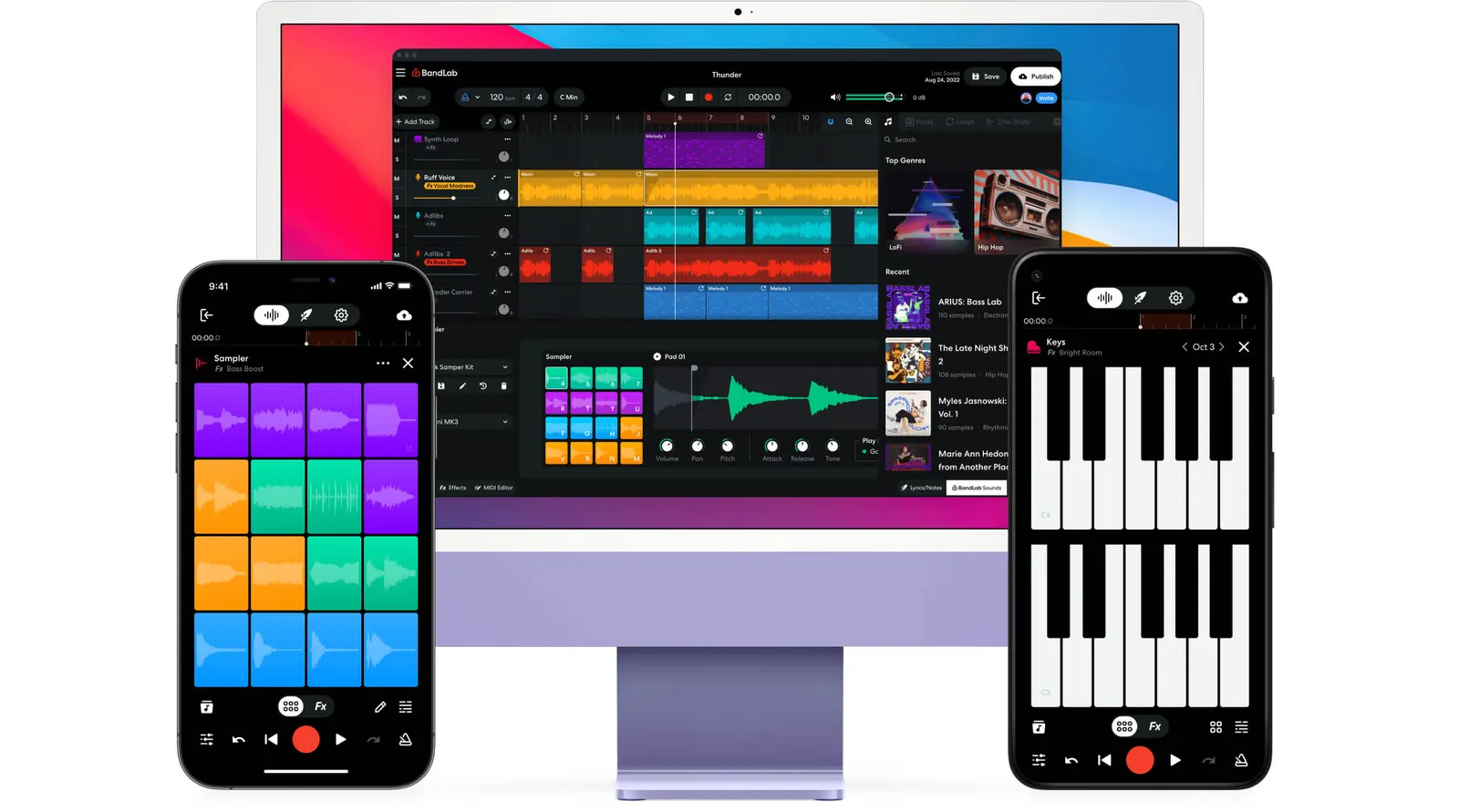 bandlab free online beat maker samples