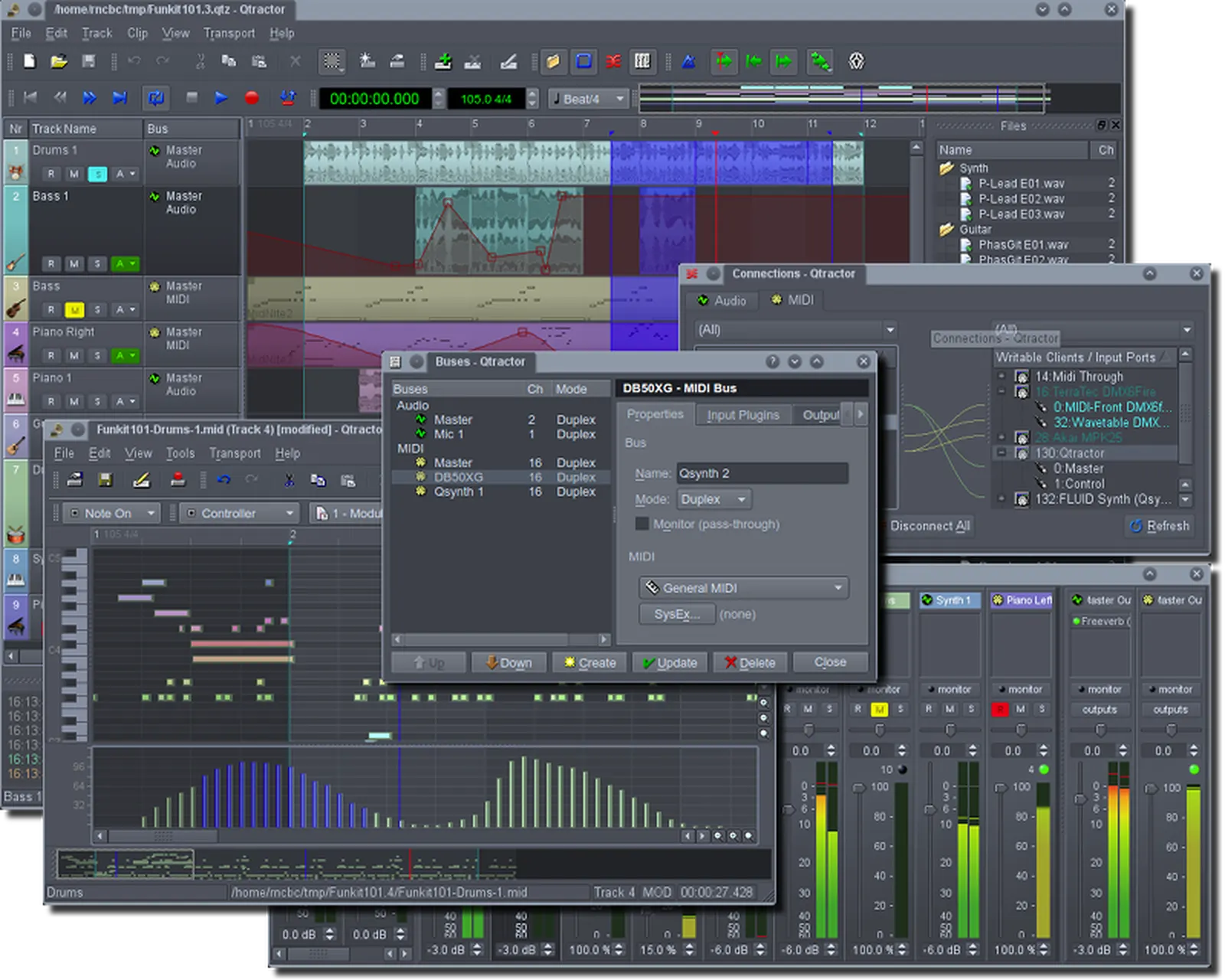 qtractor free daw