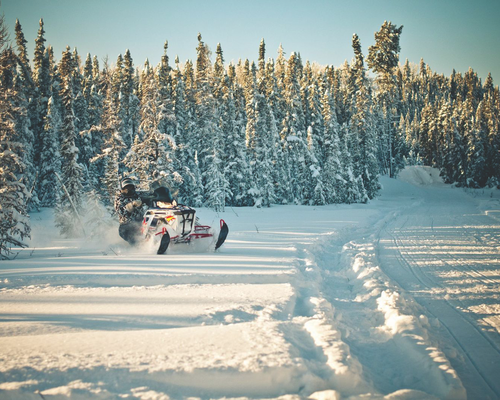 snowmobiling