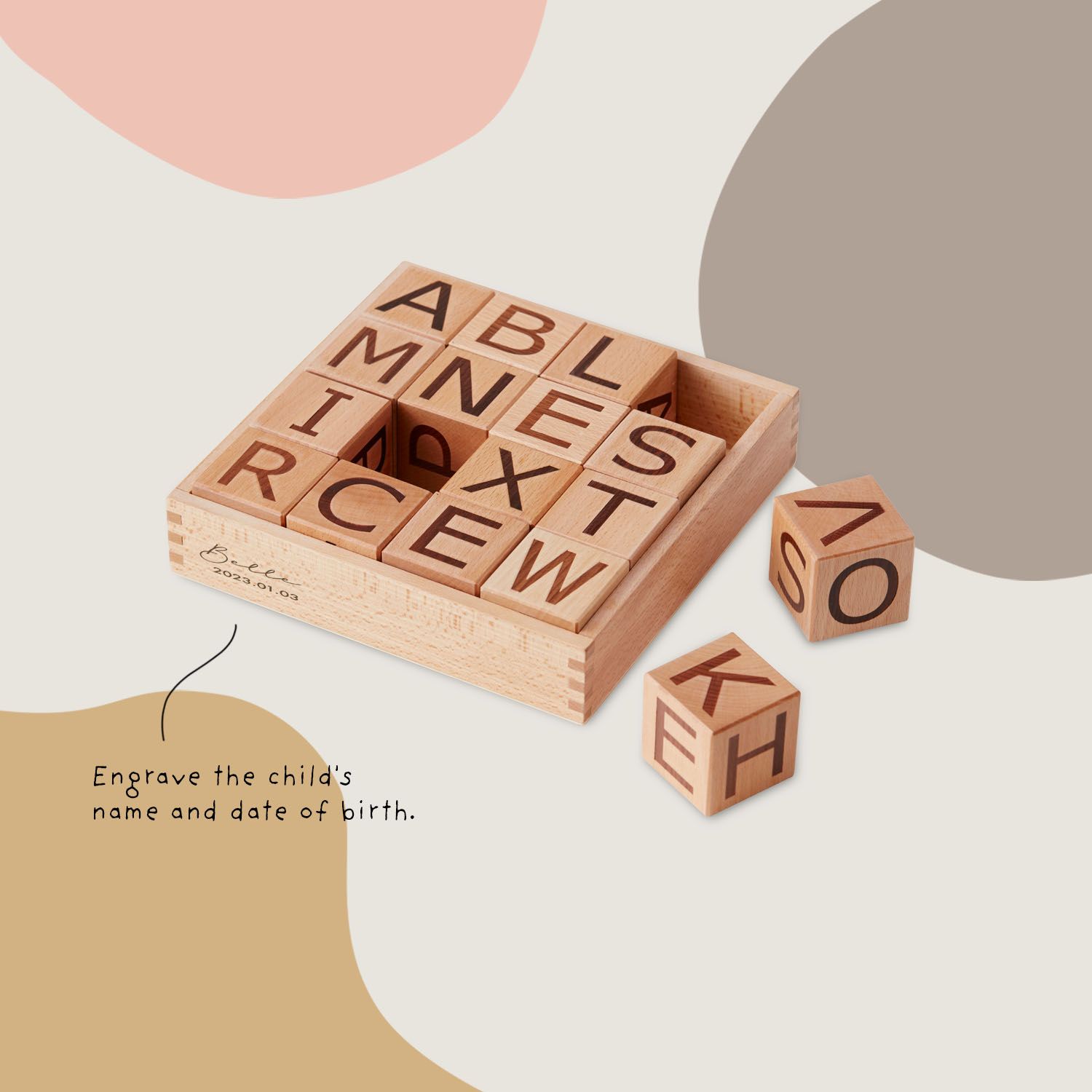 Childrens wooden alphabet blocks online