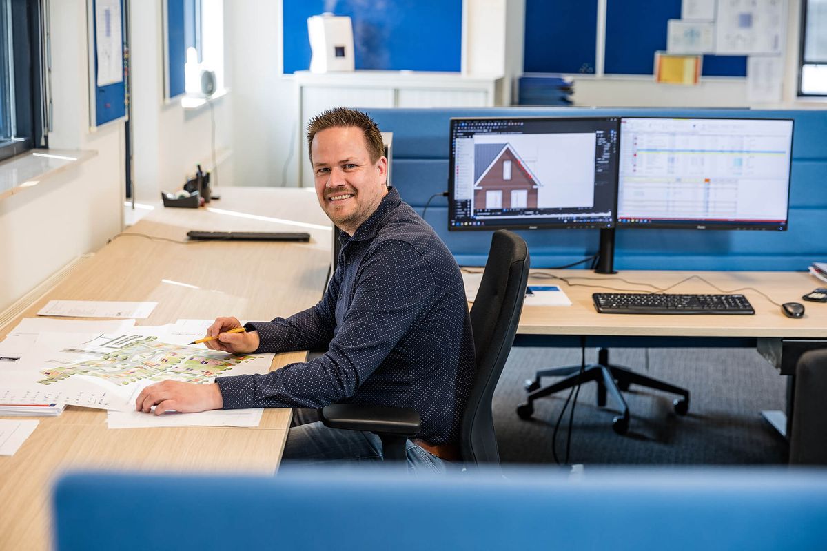 Calculator aan het werk