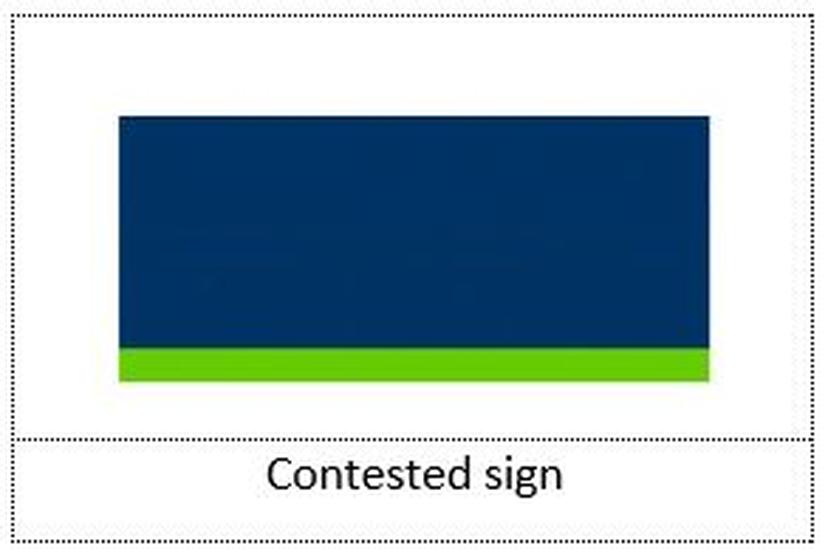 Distinctiveness of blue and green colour combination sign in the fuel ...