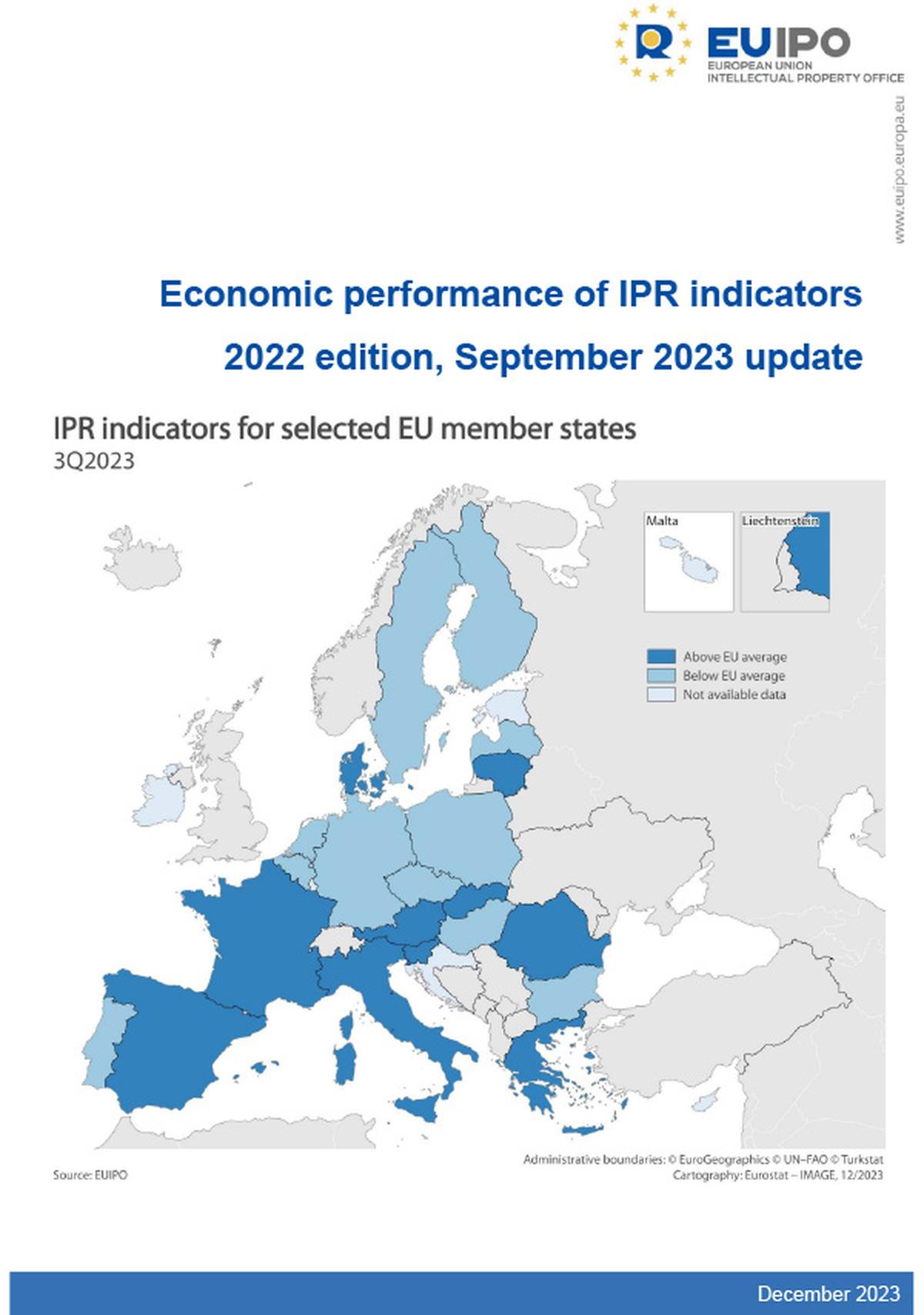 Economic performance of IPR indicators. 2022 edition, September 2023 ...