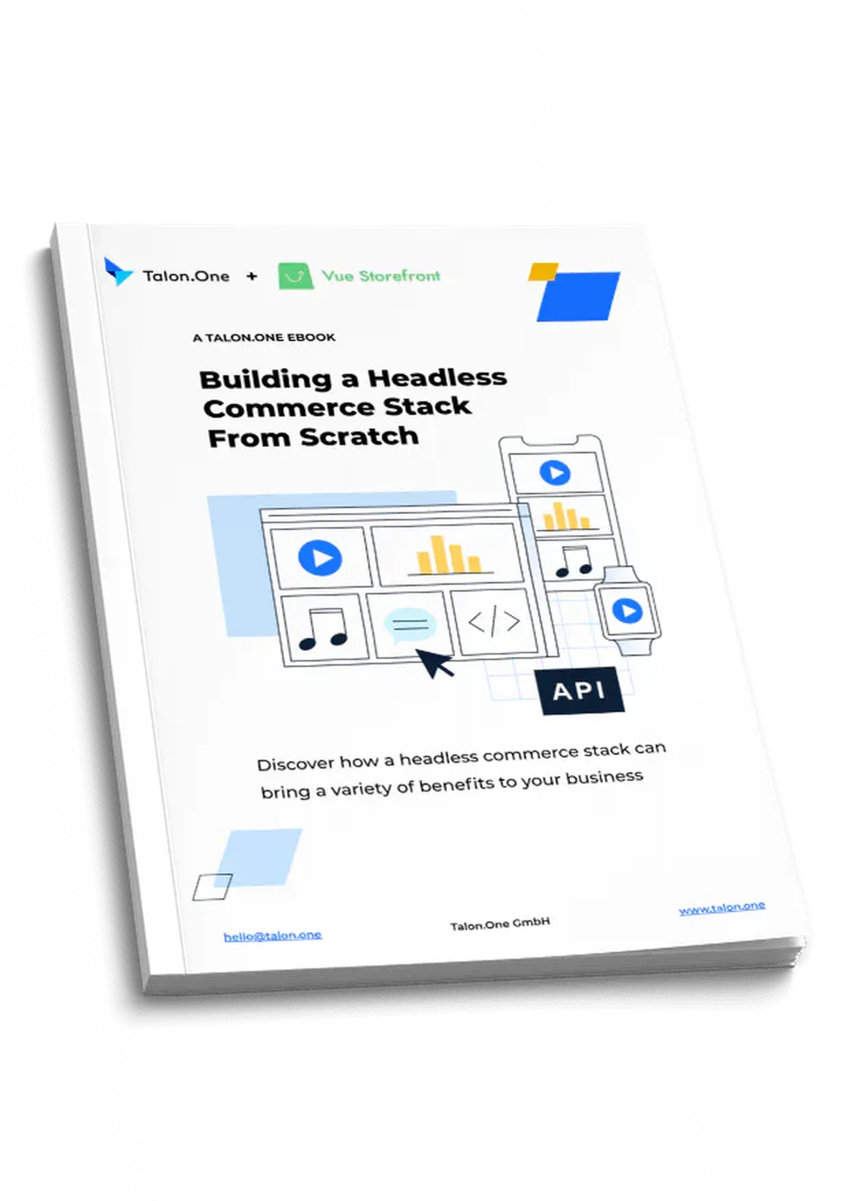 An illustration of the cover for Building A Headless Commerce Stack From Scratch