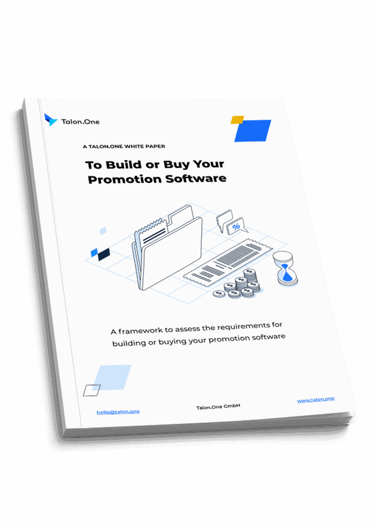 Illustration of the cover of the Build or Buy Your Promotion Software ebook