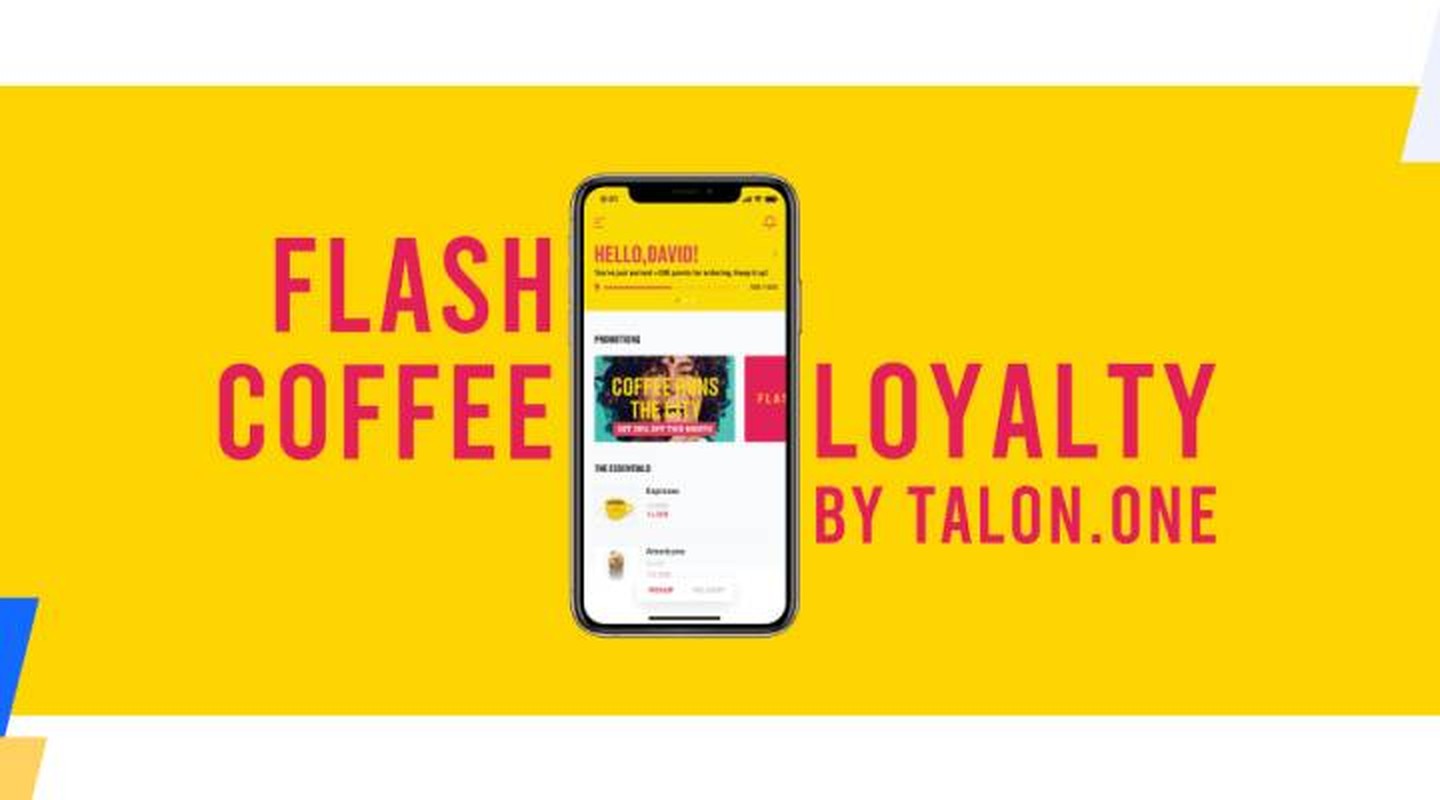 Flash coffee loyalty program with Talon.One