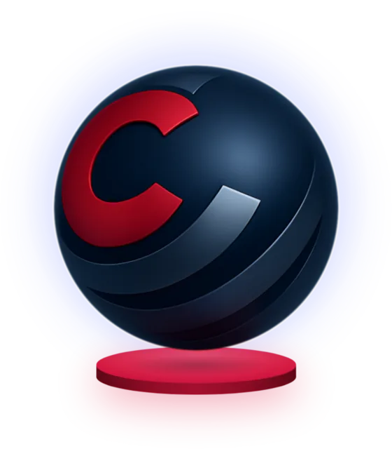 The CobraSphere sphere above its red disc