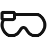 Icon einer Brille mit Kamera.