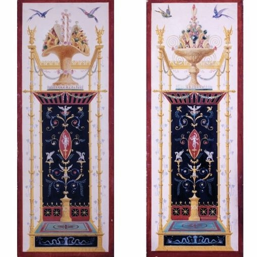 Panneaux décoratifs pâtisserie Flammang, située 6 rue de Valois DR - Musée Carnavalet