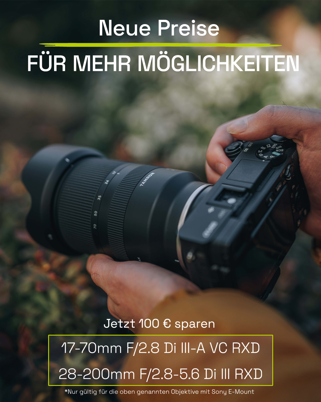 Neue Preise für mehr Möglichkeiten: Jetzt 100 € sparen