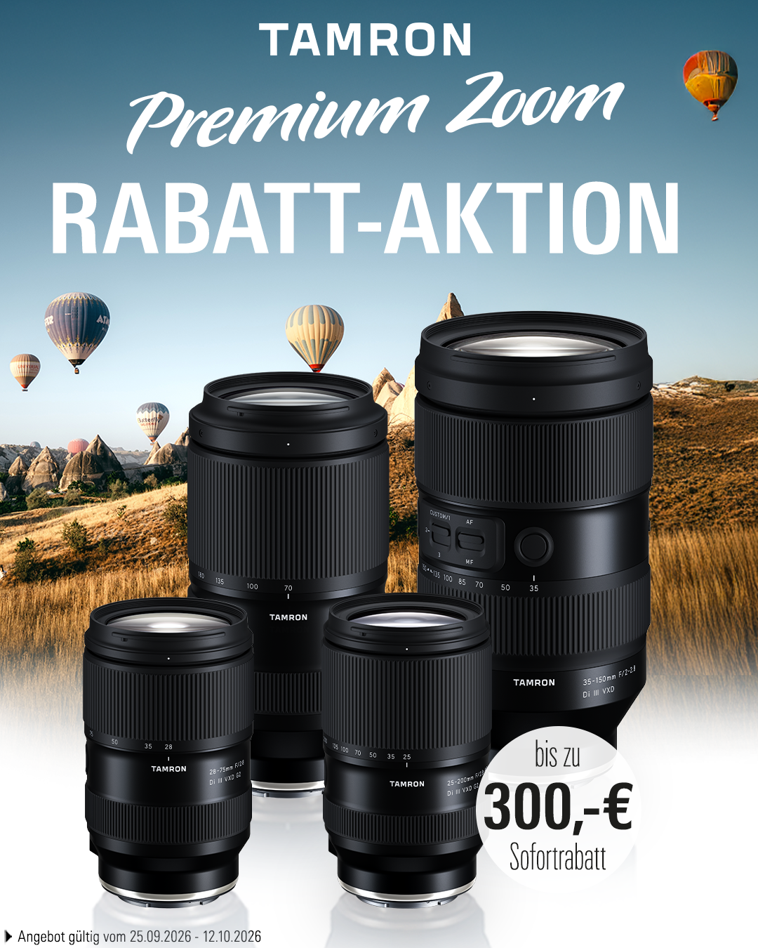 Bis zu 300 € Sofortrabatt