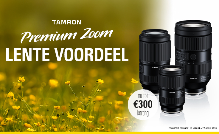 Directe Kassakorting op drie Tamron-zoomobjectieven: