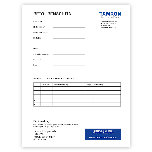 Retourenschein