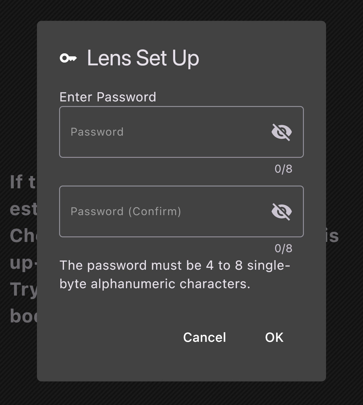 Schritt 4: Passwort festlegen