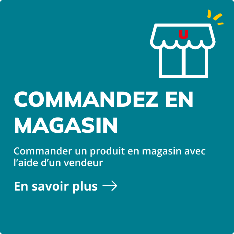 Commandez en Magasin avec l'aide d'un vendeur. En savoir plus