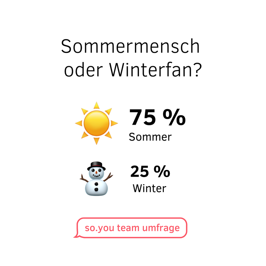 Statistik des so.you Teams