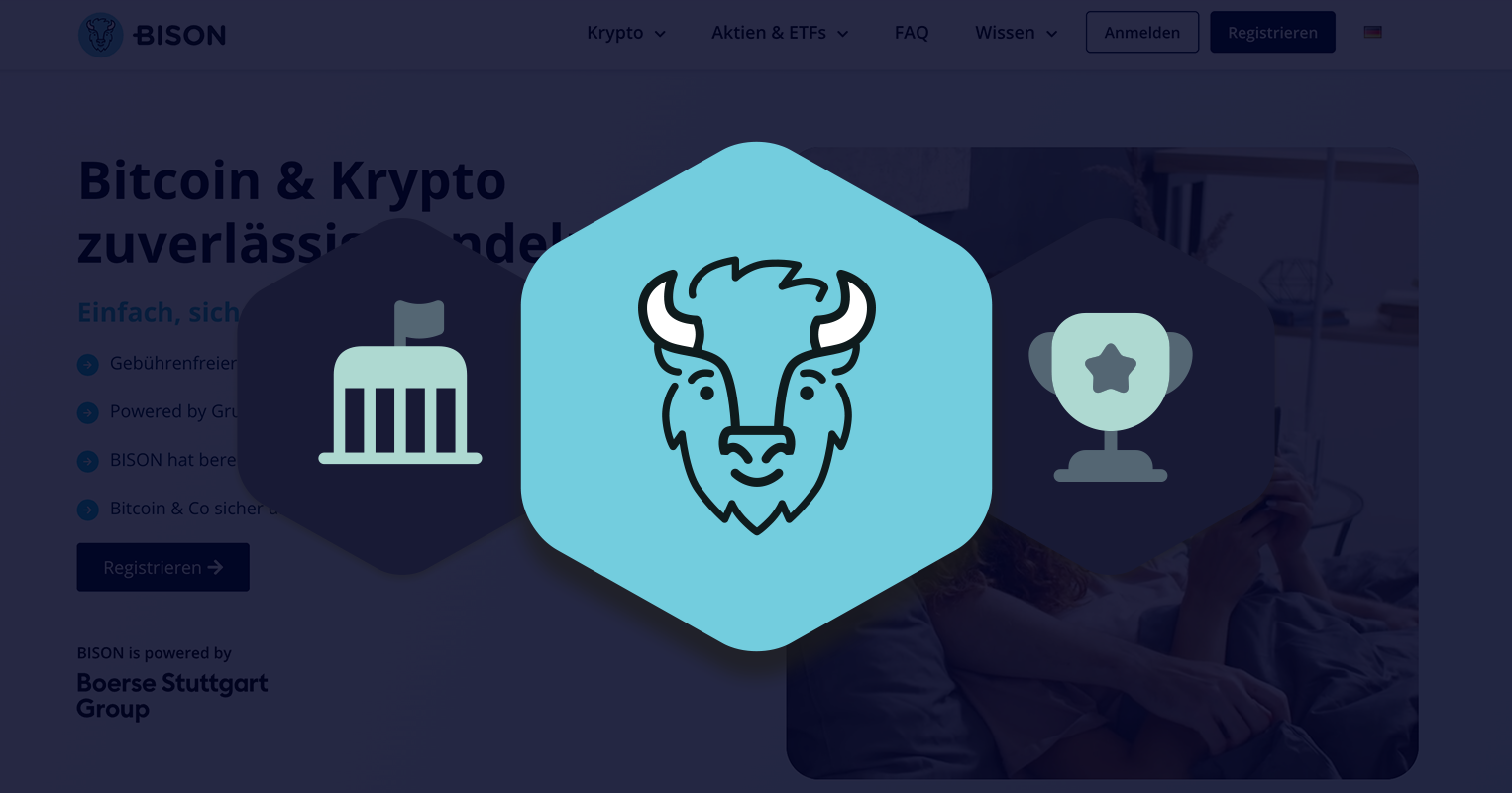 Testsieger: Bison ist die beste Krypto-Börse in Deutschland