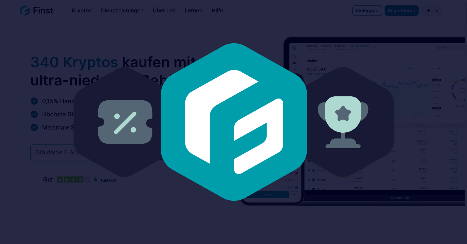Finst - Günstigste Krypto-Börse in Europa