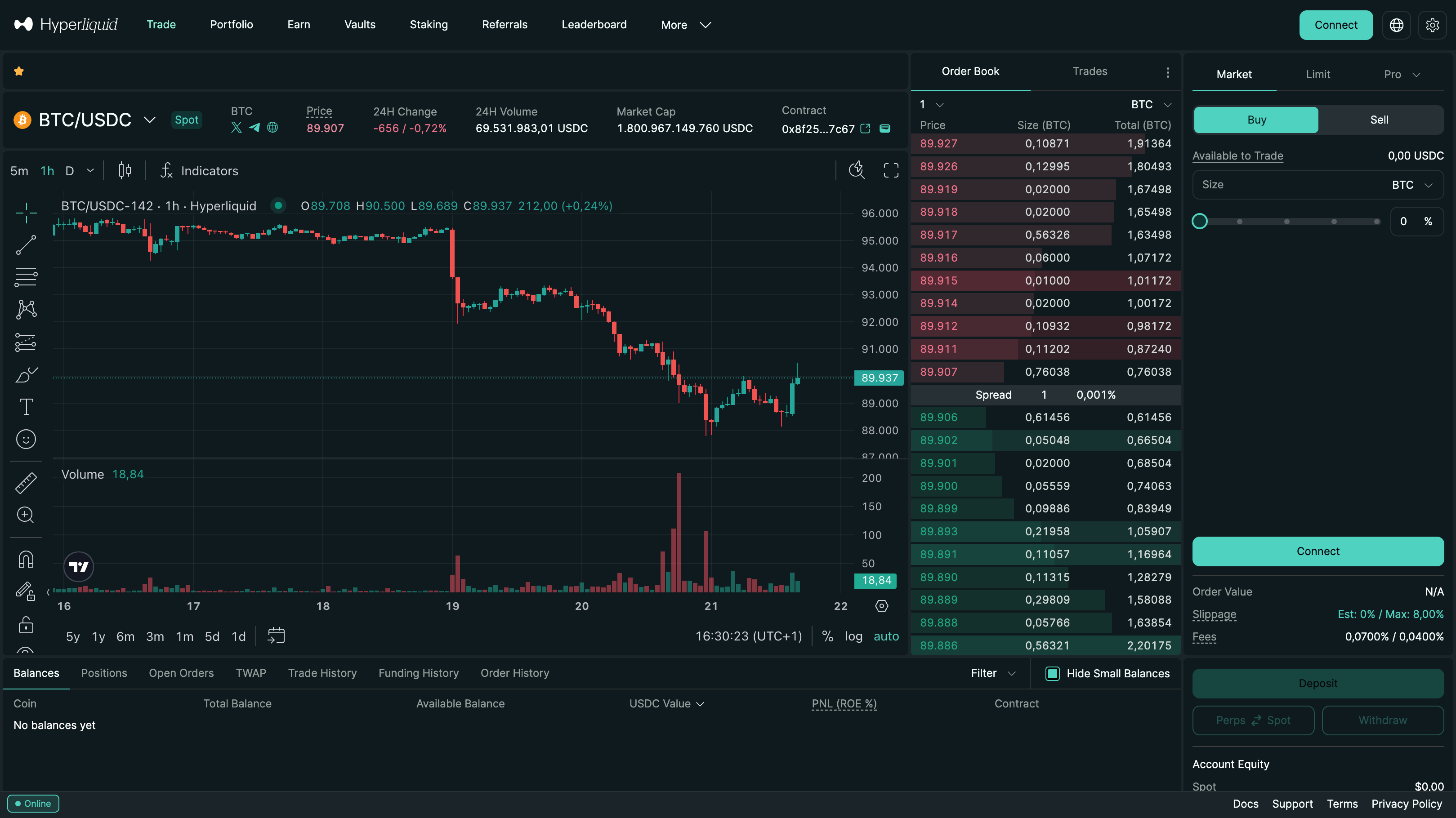Hyperliquid App Screenshot