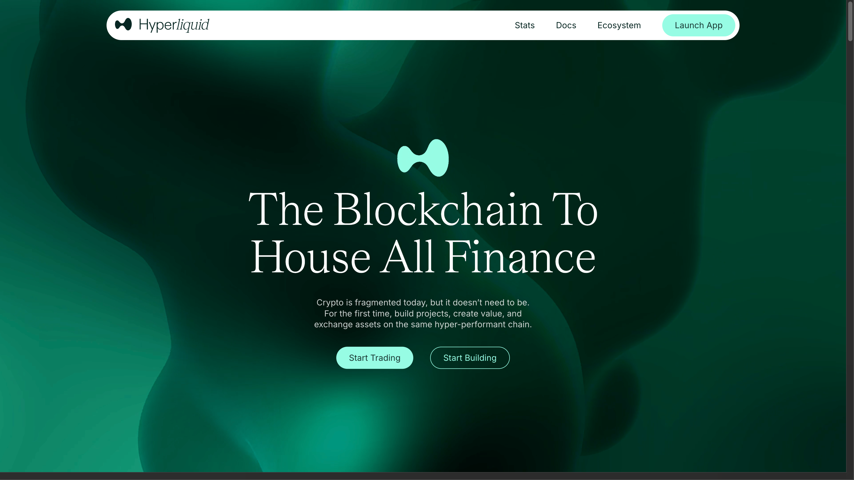 Website Screenshot der Hyper Foundation