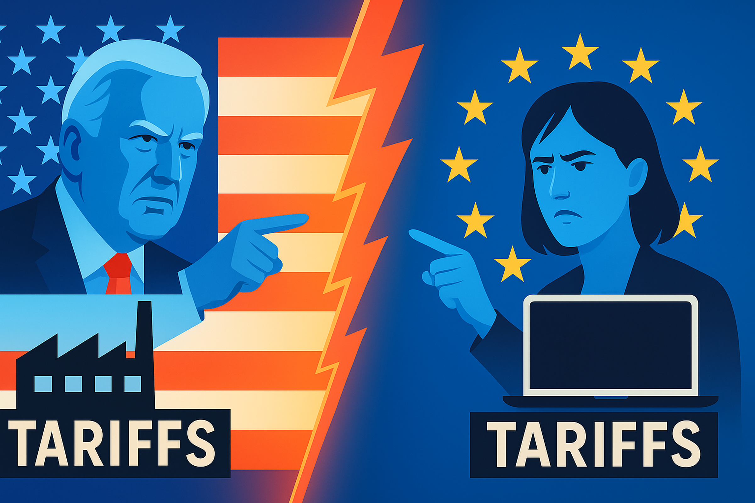 USA und EU im Zollstreit
