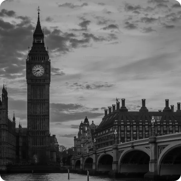 london black white