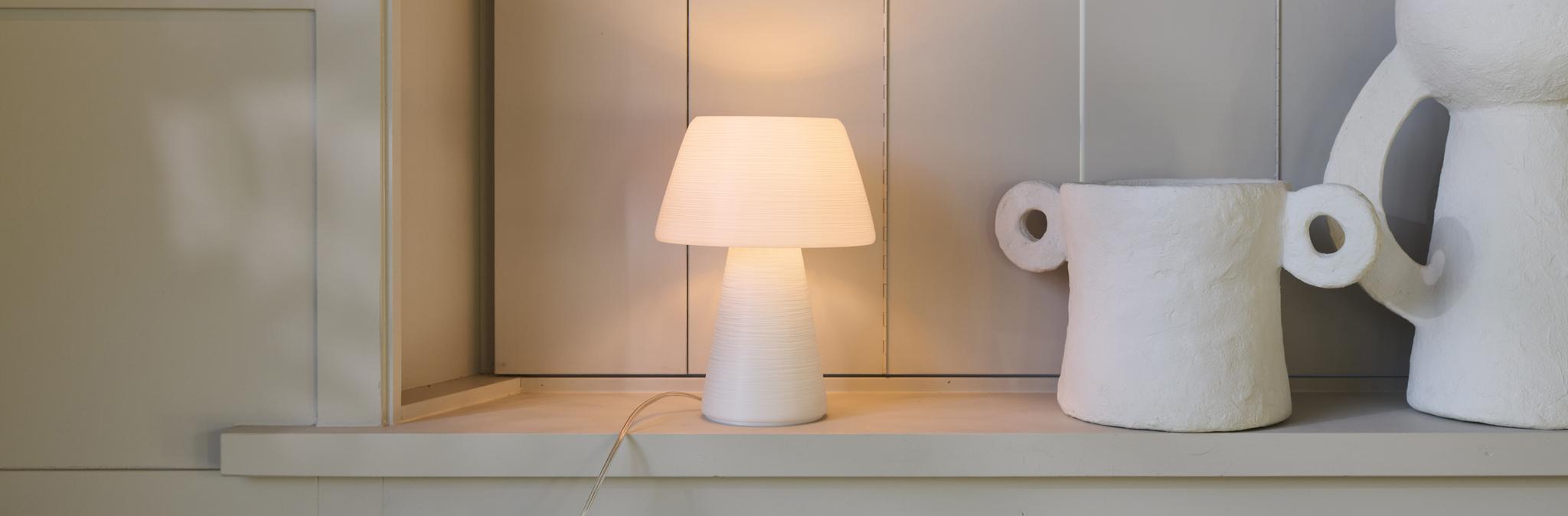  Vintage witte tafellamp voor de woonkamer 