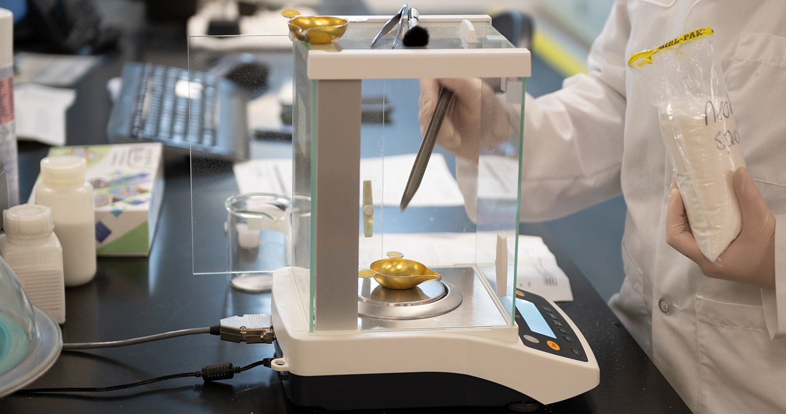 High-tech laboratory equipment being used to test borate samples