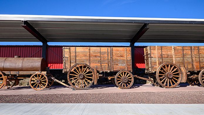 Iconic 20 Mule Team wagons restored