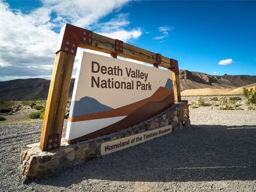 Death Valley National Park sign