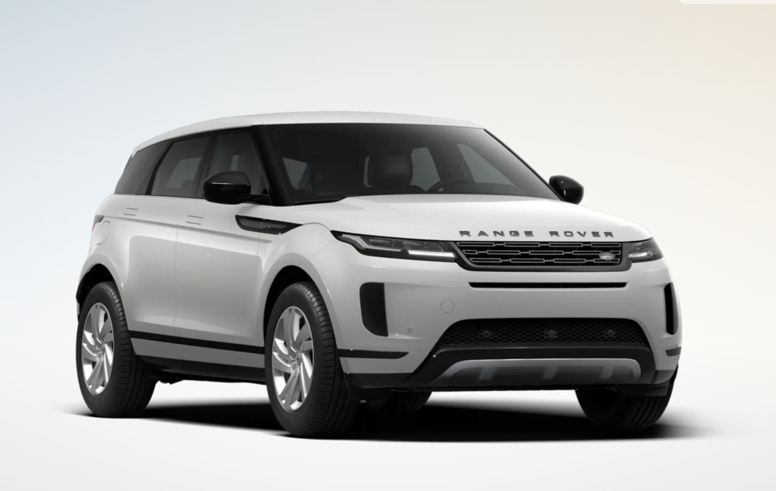 Range Rover Evoque finished in Fuji White Solid