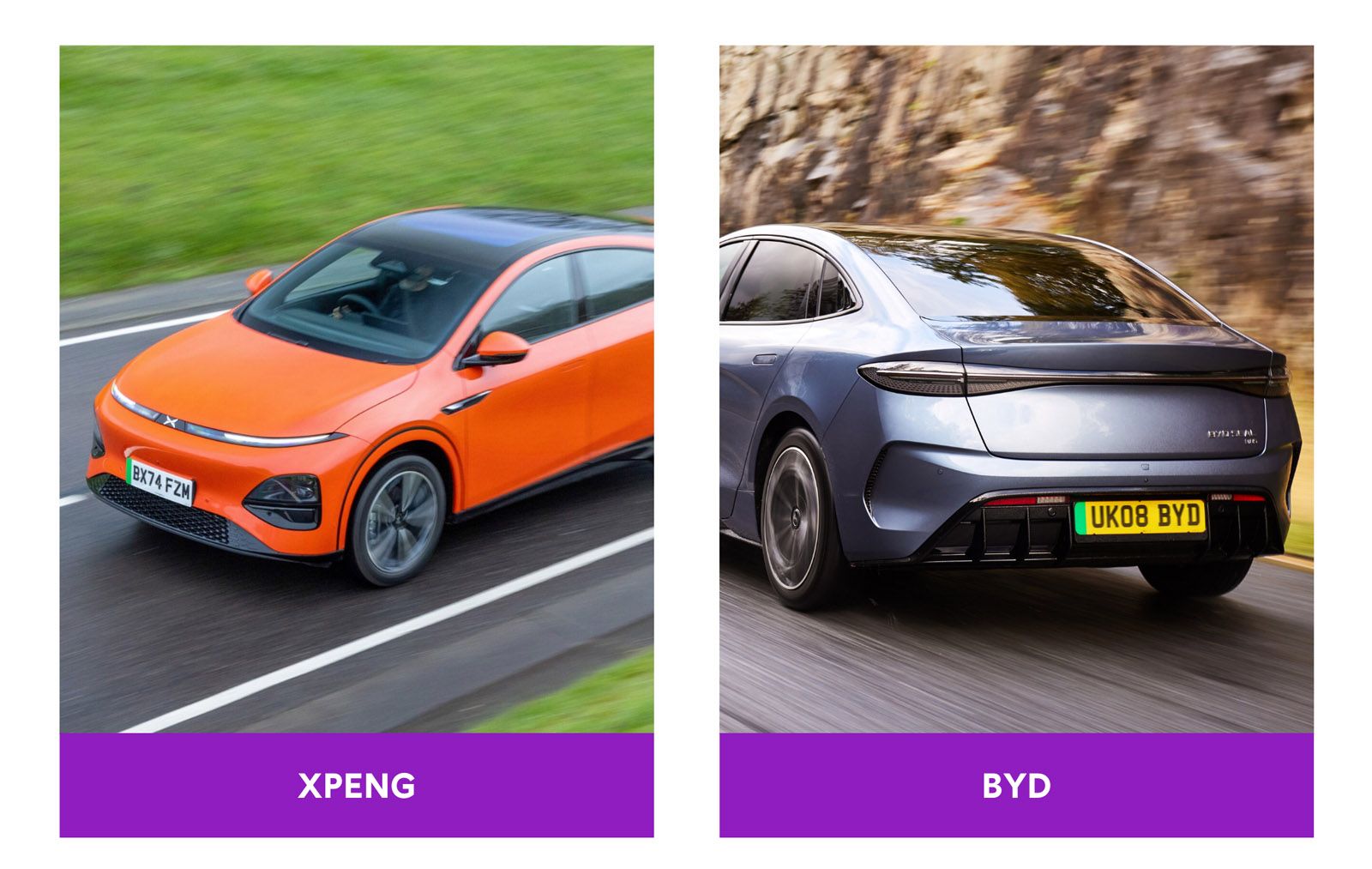 BYD vs. XPENG driving