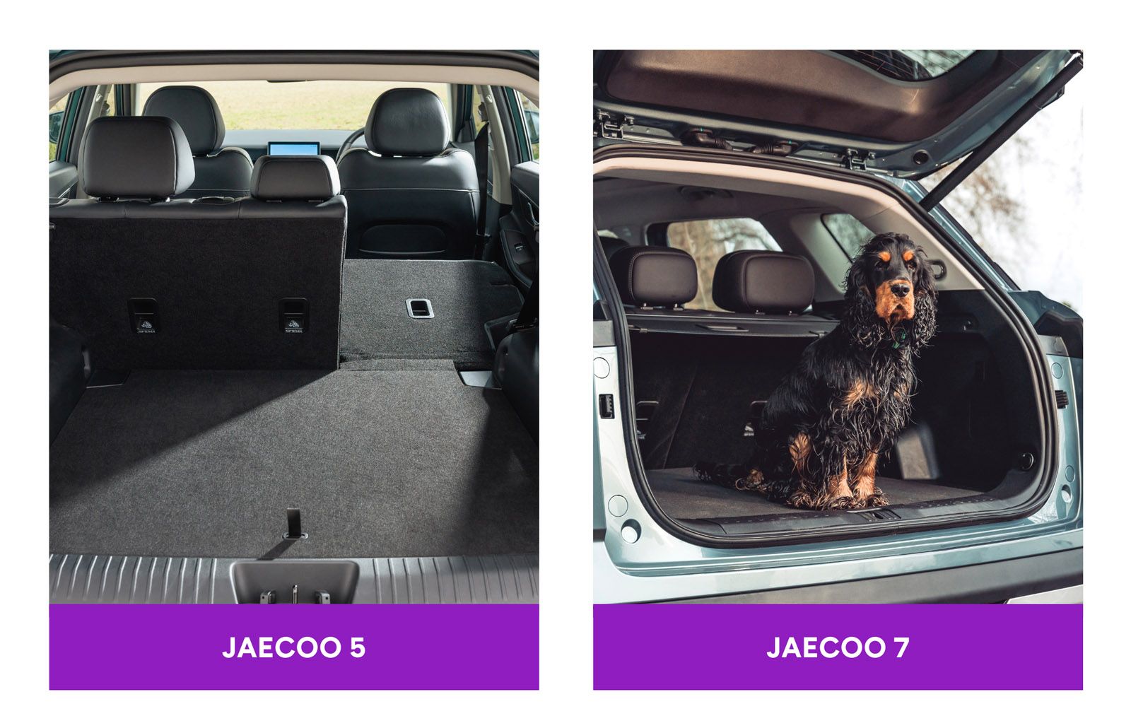 JAECOO 5 vs. JAECOO 7 boot spaces