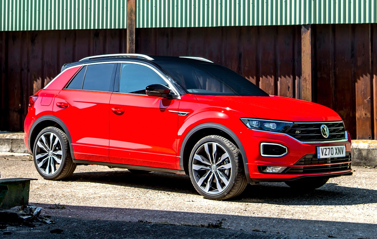 red Volkswagen T-Roc