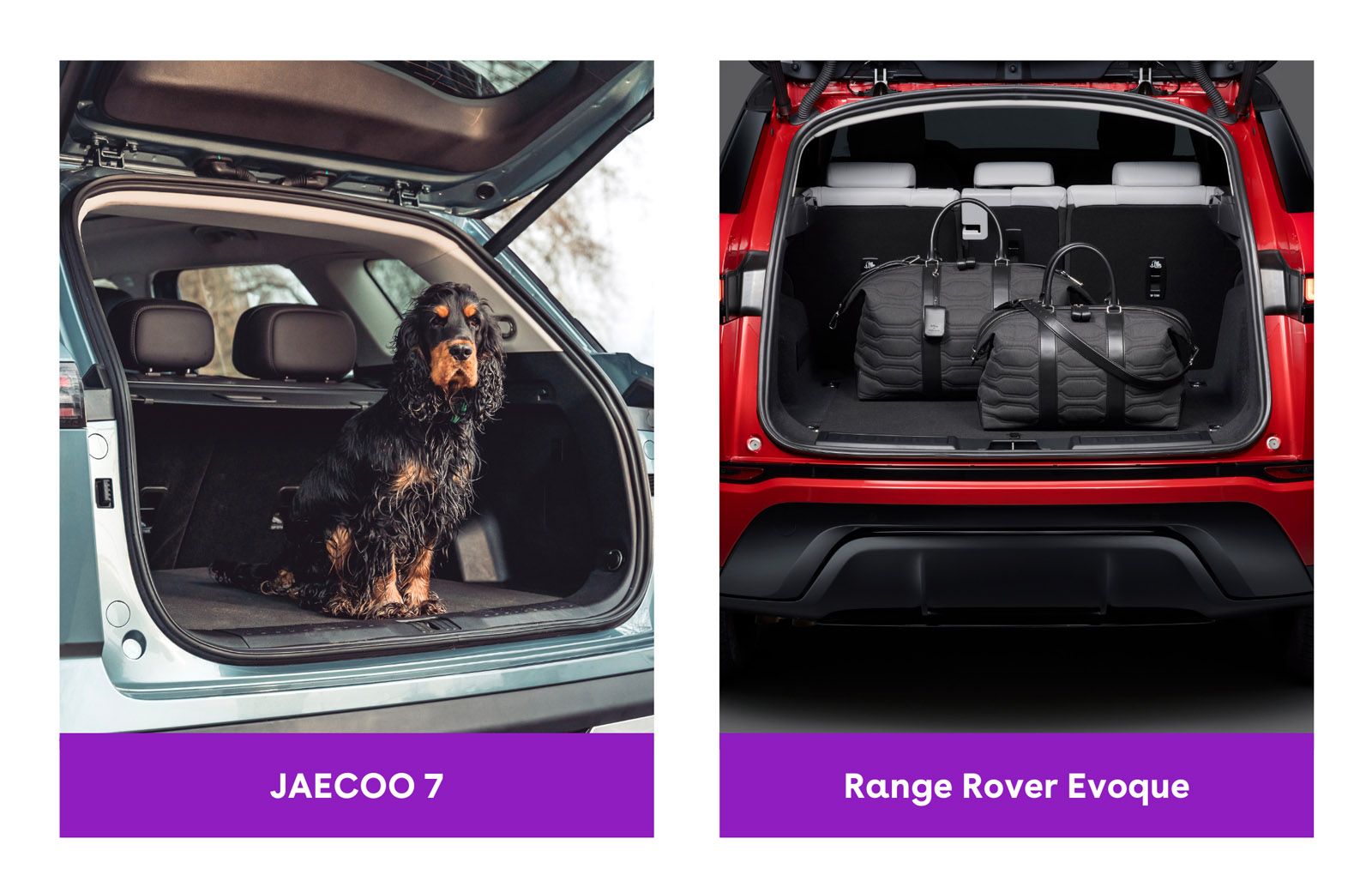 JAECOO 7 vs. Range Rover Evoque on boot space