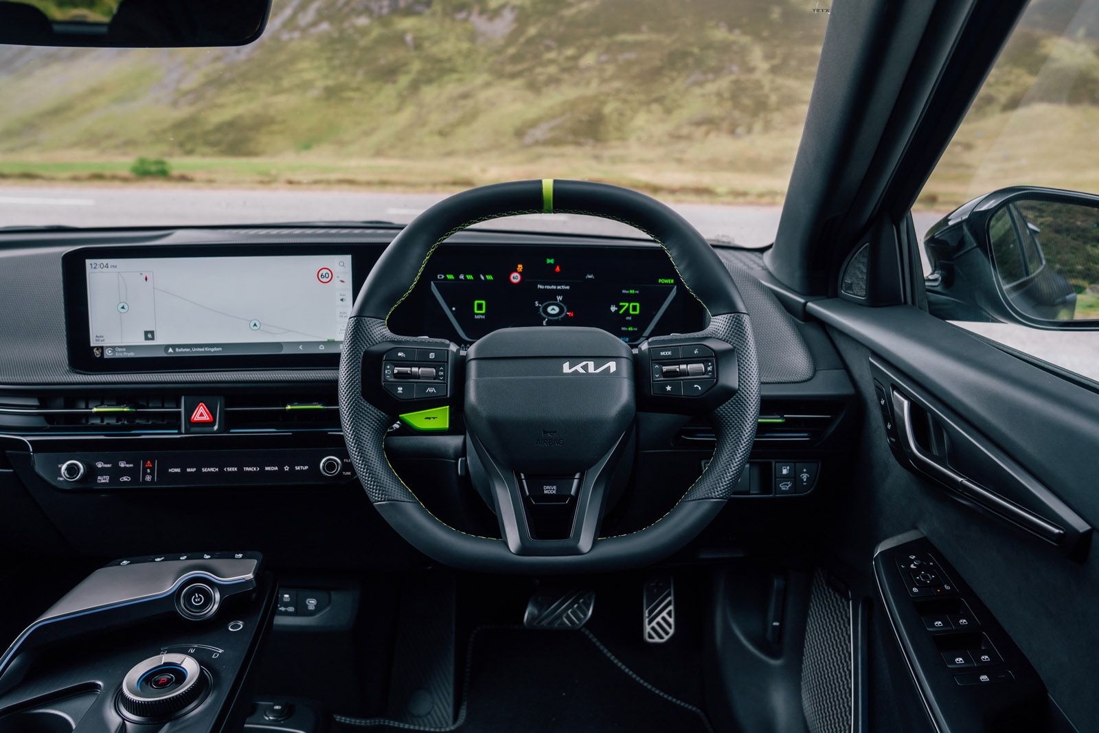 Kia EV6 GT steering wheel