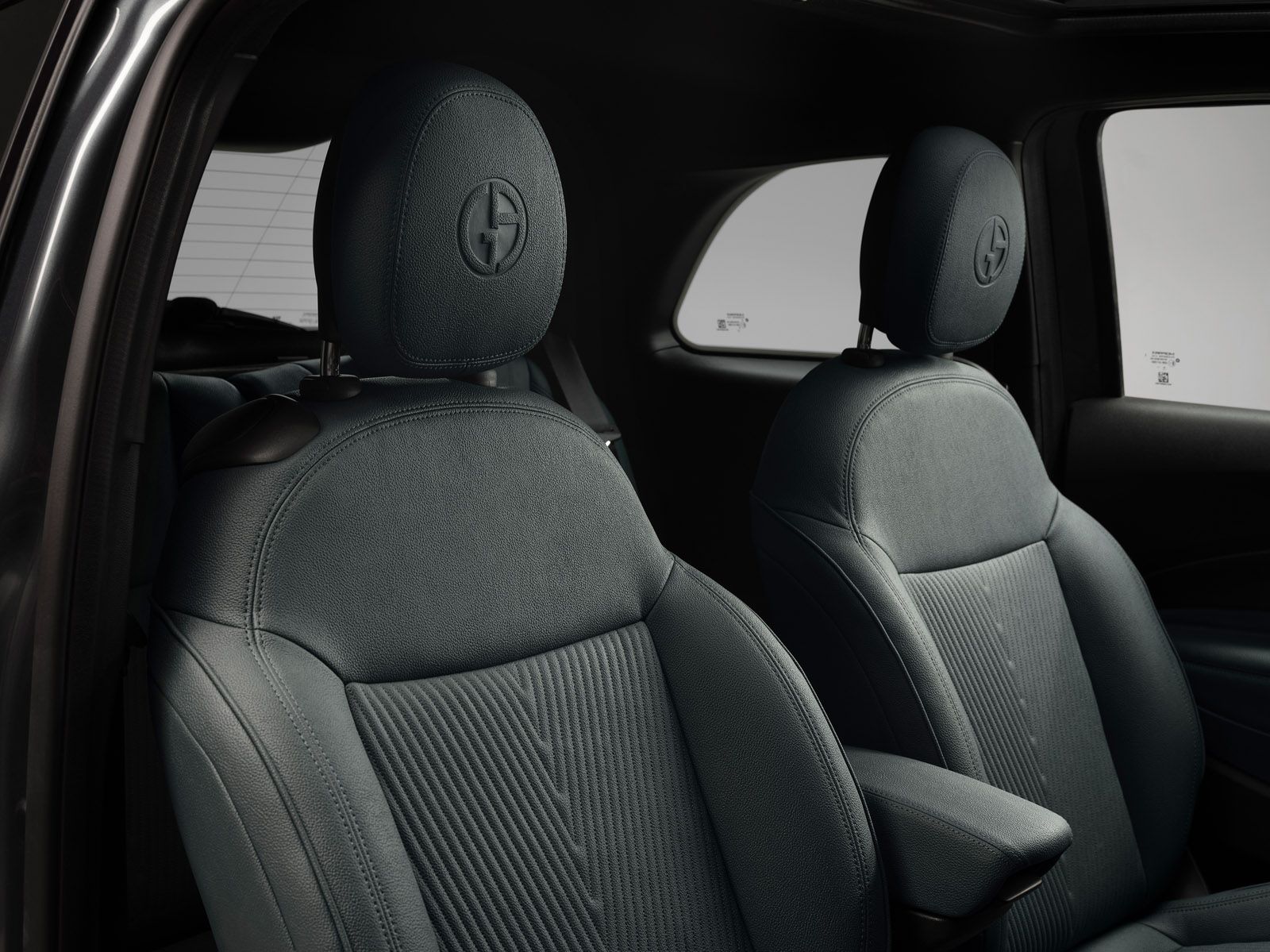 Fiat 500e Armani front seats