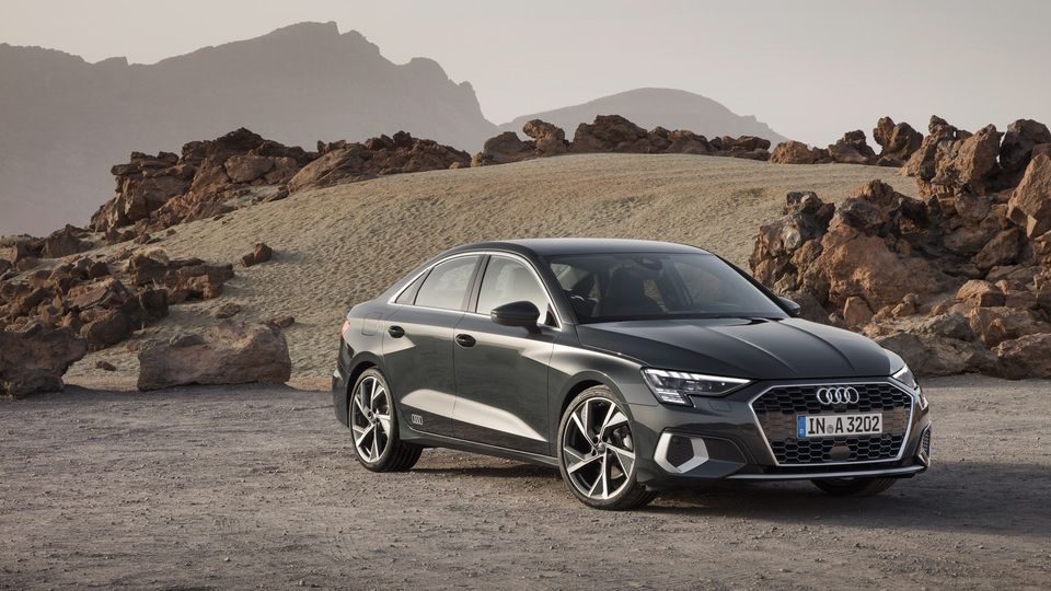 Audi A3 Saloon front three quarters