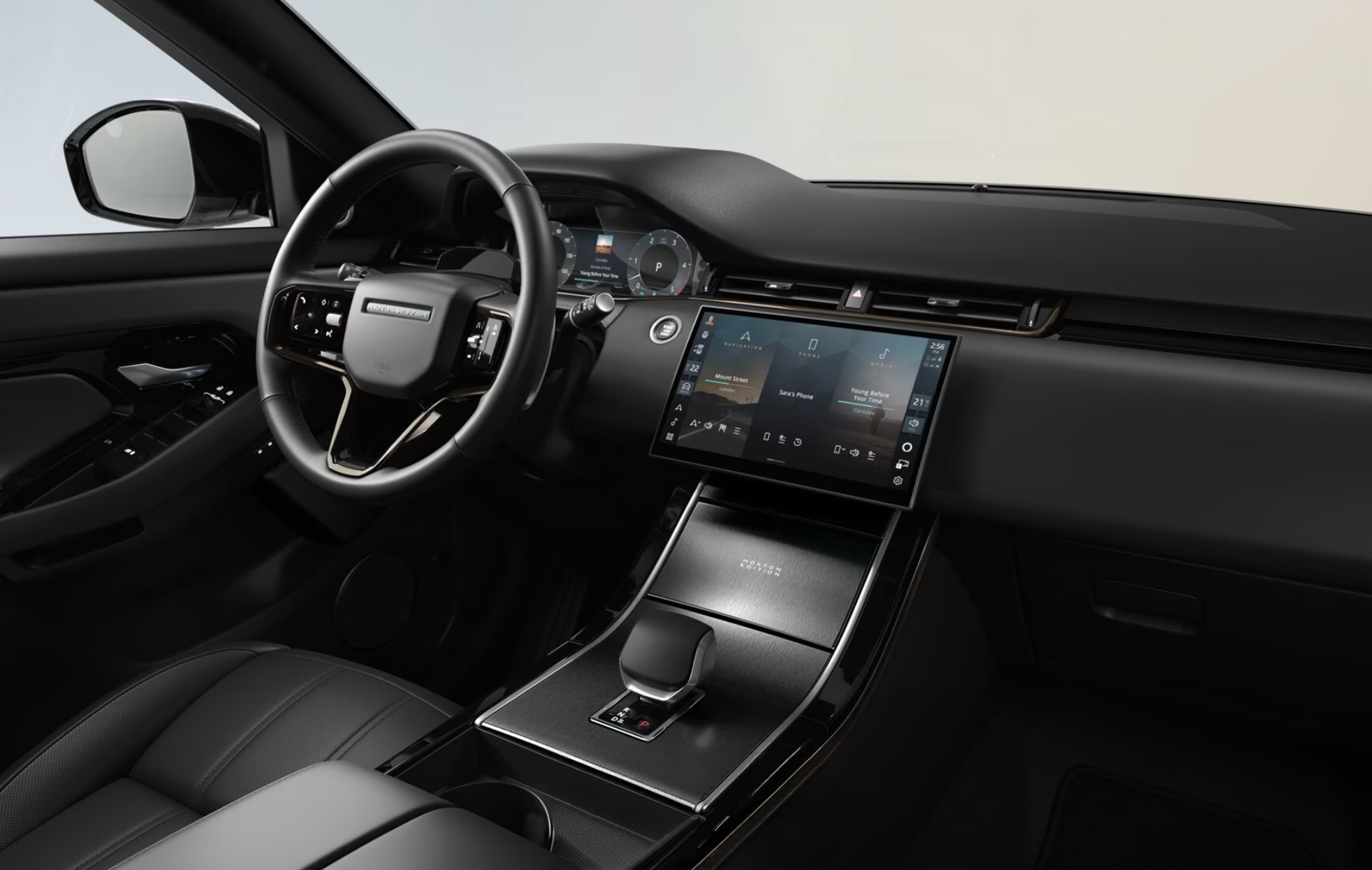 Range Rover Evoque with Black Brushed Aluminium finisher with Hoxton Edition graphic