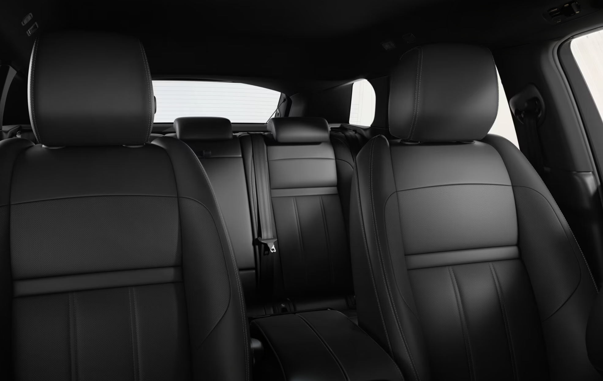 Range Rover Evoque with Ebony interior with grained leather and contrast stitching