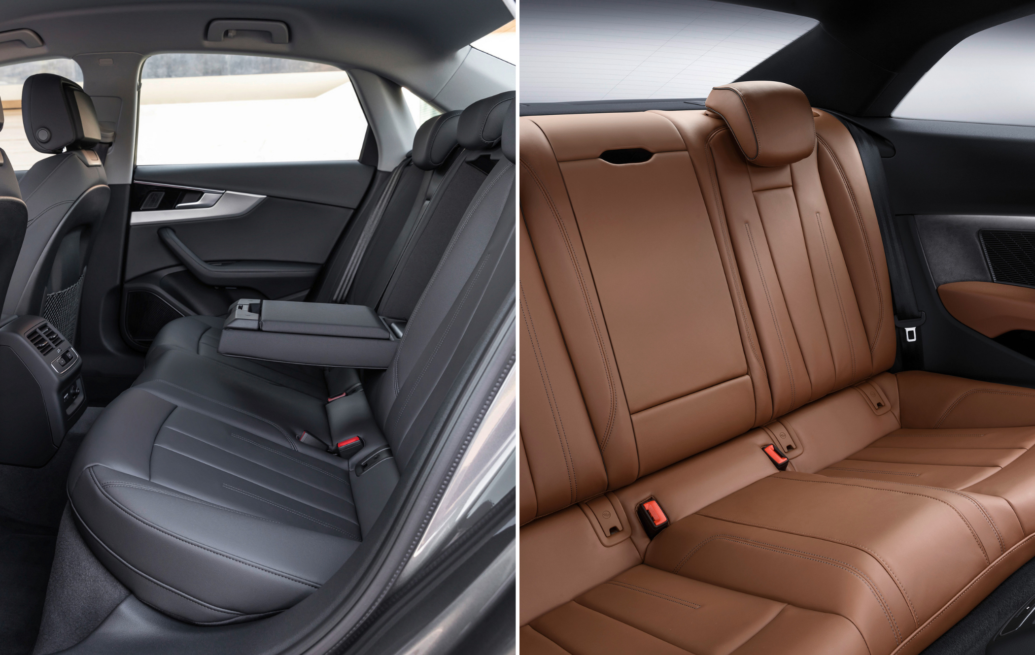 A comparison of the backseat in the Audi A4 and A5 models