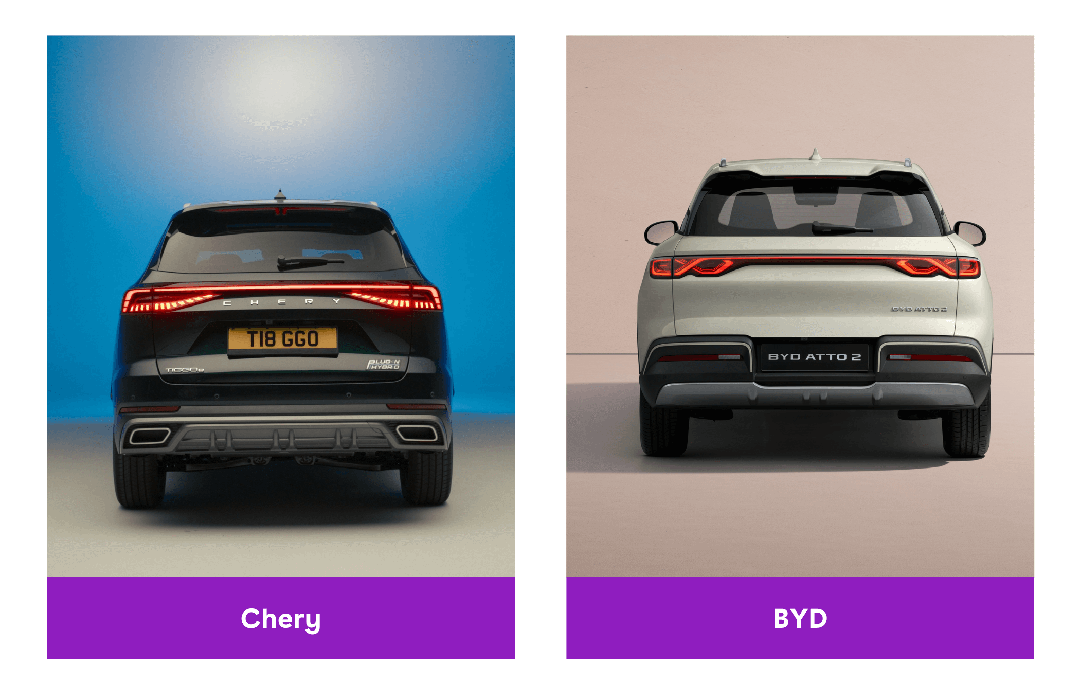 Chery vs. BYD styling