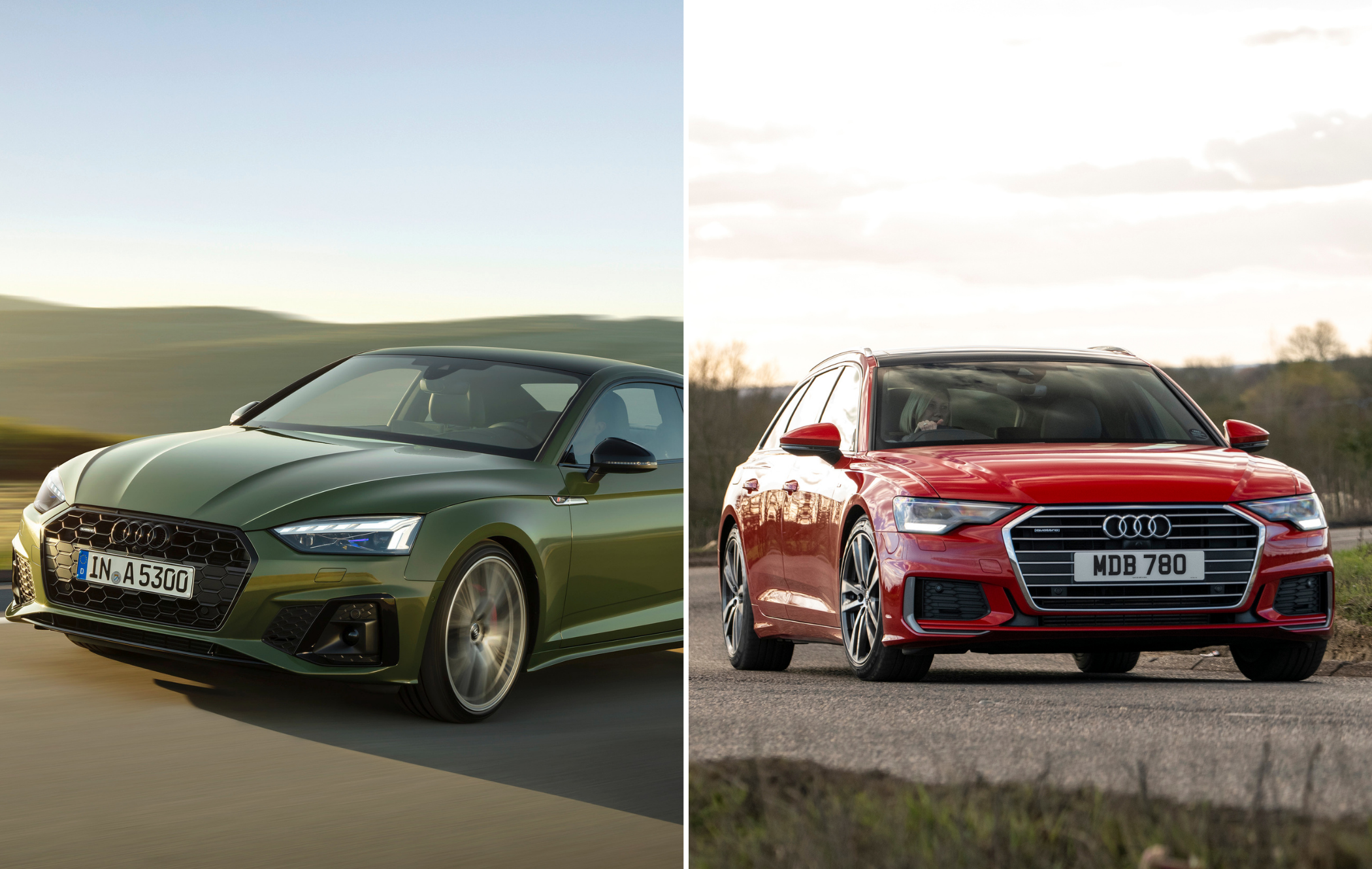 A comparison of the Audi A5 and A6 driving