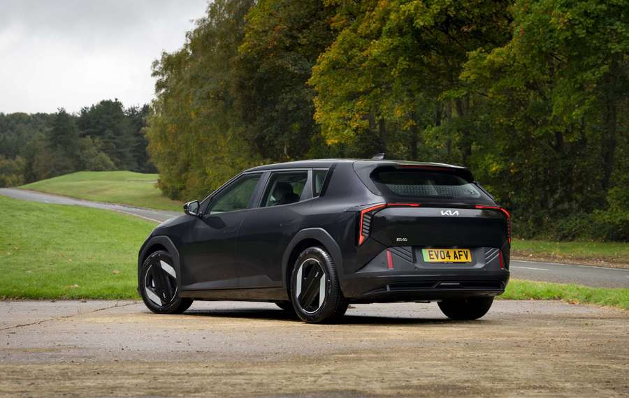 Kia EV4 rear three quarters